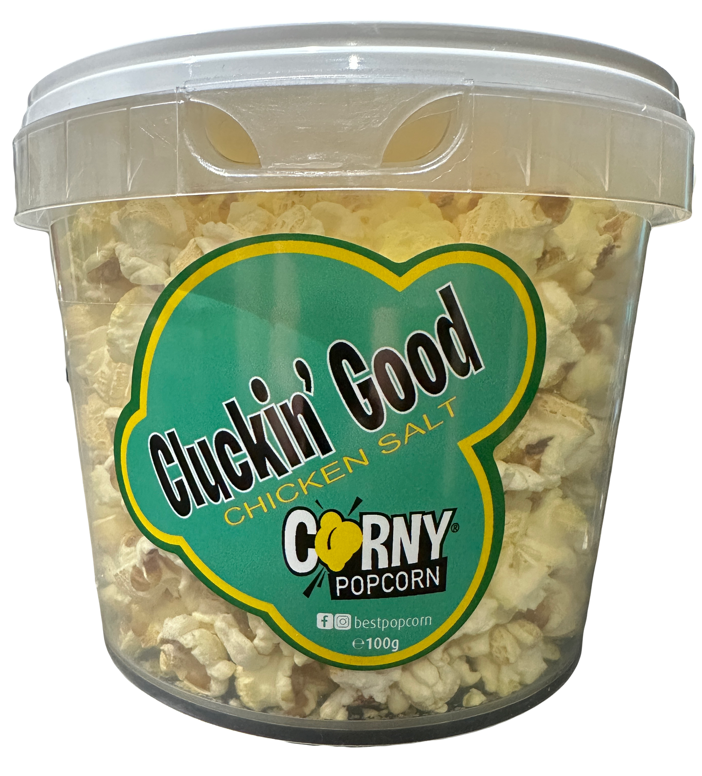 CLUCKIN' GOOD® CHICKEN SALT POPCORN TUB 100g