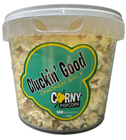 CLUCKIN' GOOD® CHICKEN SALT POPCORN TUB 100g